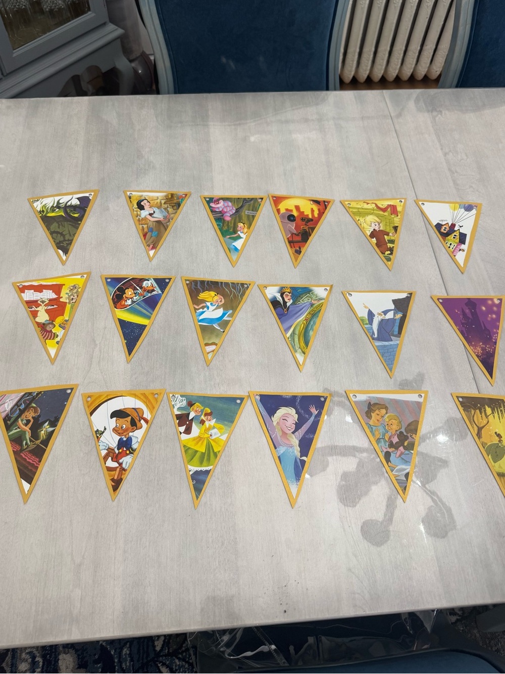 Disney Little Golden Book Set of 18 Birthday Party Banner Decor Pennants